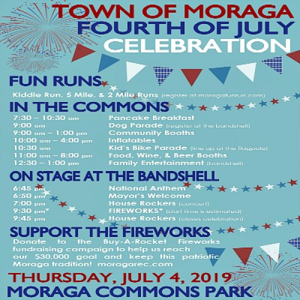 2019 Moraga 4th of July Parade & Fireworks