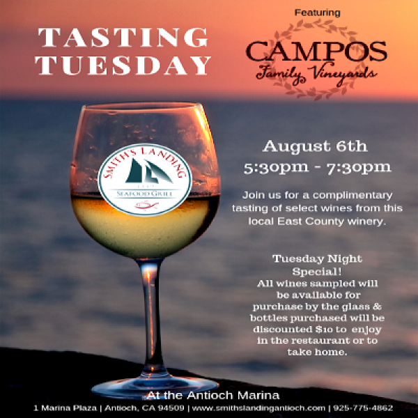 Tasting Tuesday Featuring the Wines Campos Family Vineyards | Event