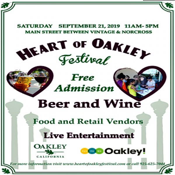 Heart of Oakley Festival Event Calendar Contra Costa Live