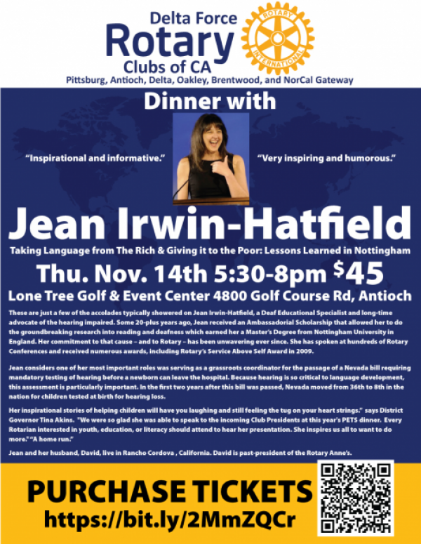 Dinner with Jean IrwinHatfield Event Calendar Contra Costa Live