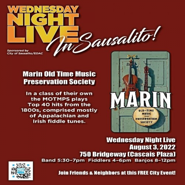 Wednesday Night Live in Sausalito Event Calendar Contra Costa Live