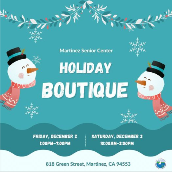 Holiday Boutique Martinez Event Calendar Contra Costa Live