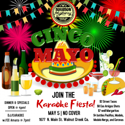 Cinco De Mayo MUSIC & KARAOKE Fiesta!  NO COVER!