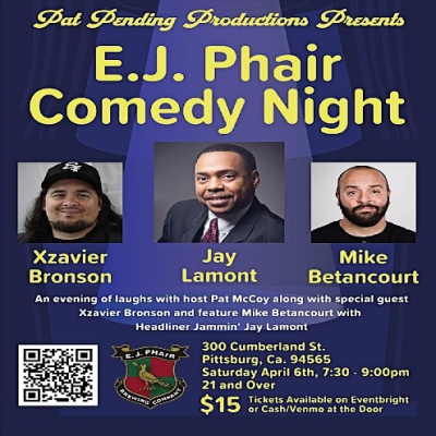 E.J. Phair Comedy Night | Event Calendar | Contra Costa Live