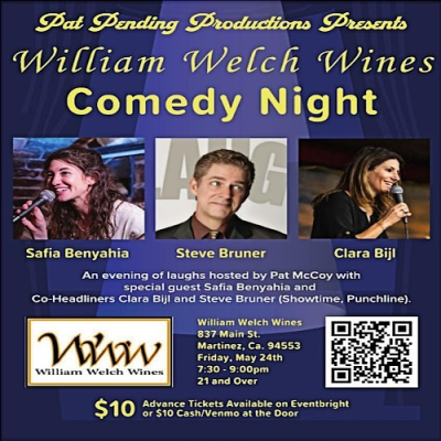 William Welch Wines Comedy Night, Martinez