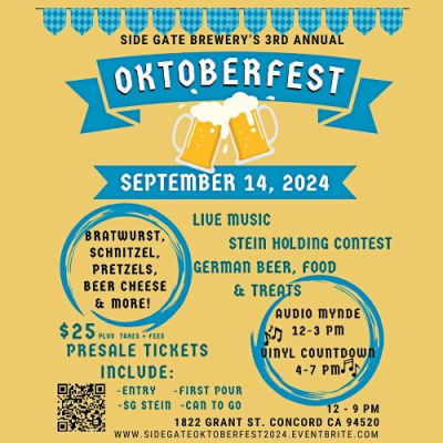 3rd Annual Oktoberfest @ Side Gate Brewery